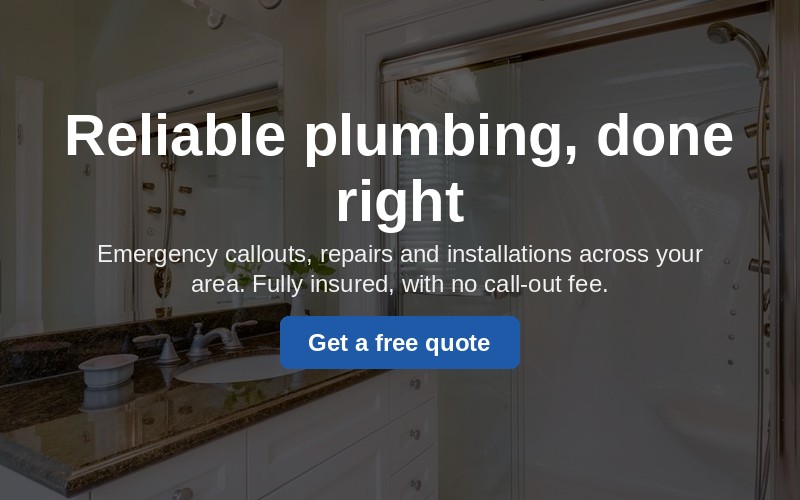 Example Margot website for a plumbing and trades business